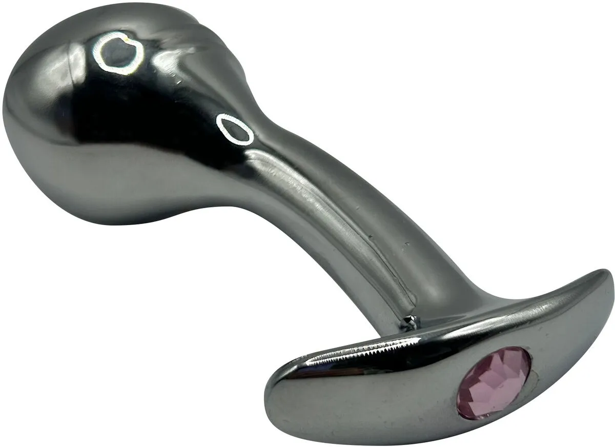 изогнутая алюминивая анальная пробка для ношения small в Воронеже