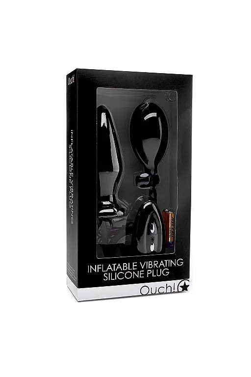 расширяющаяся анальная пробка с вибрацией inflatable vibrating silicone plug в Воронеже