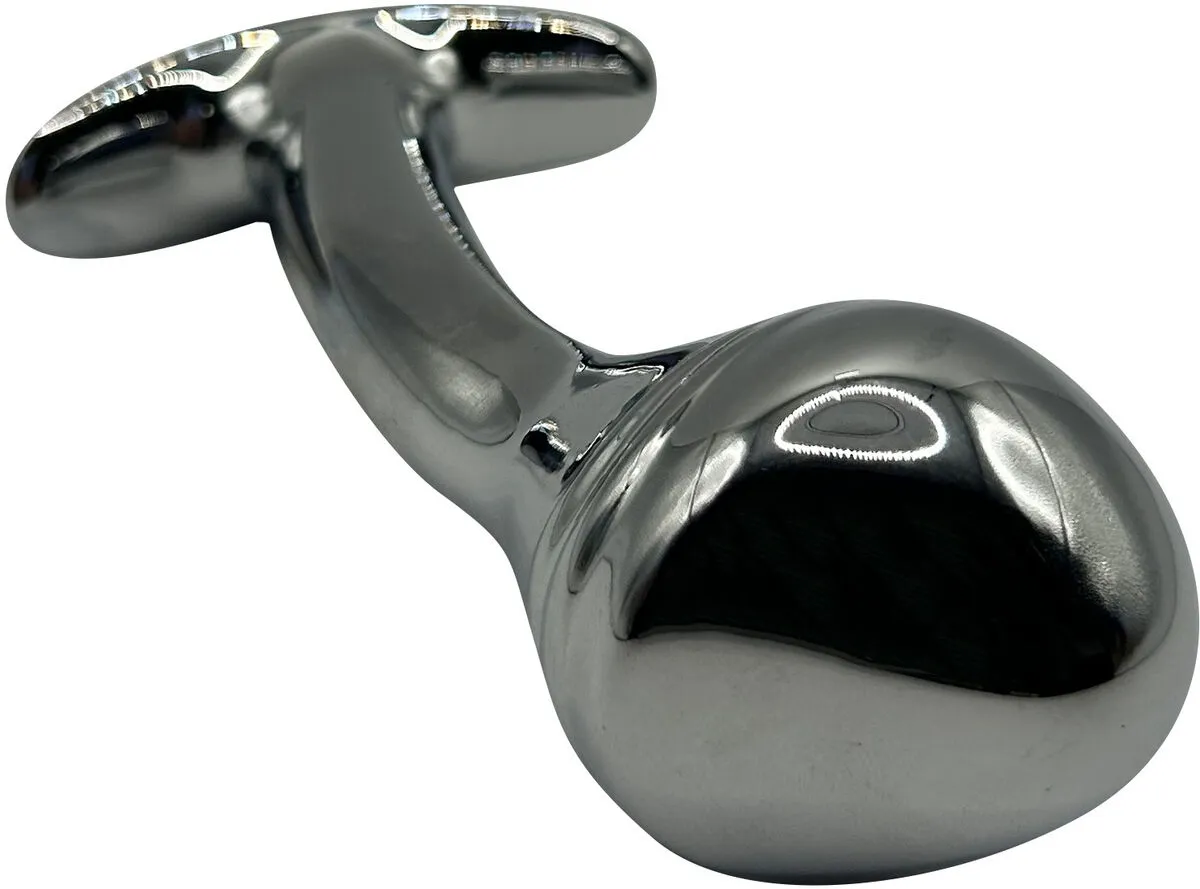 изогнутая алюминивая анальная пробка для ношения small в Воронеже