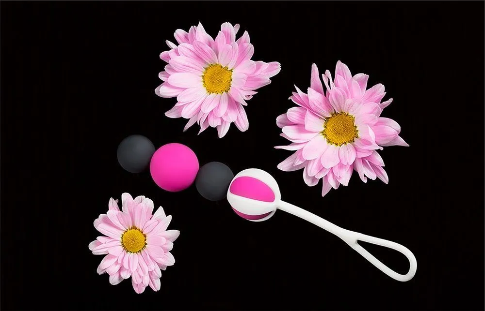 вагинальные шарики gvibe geisha balls magnetic, черно-розовые в Воронеже