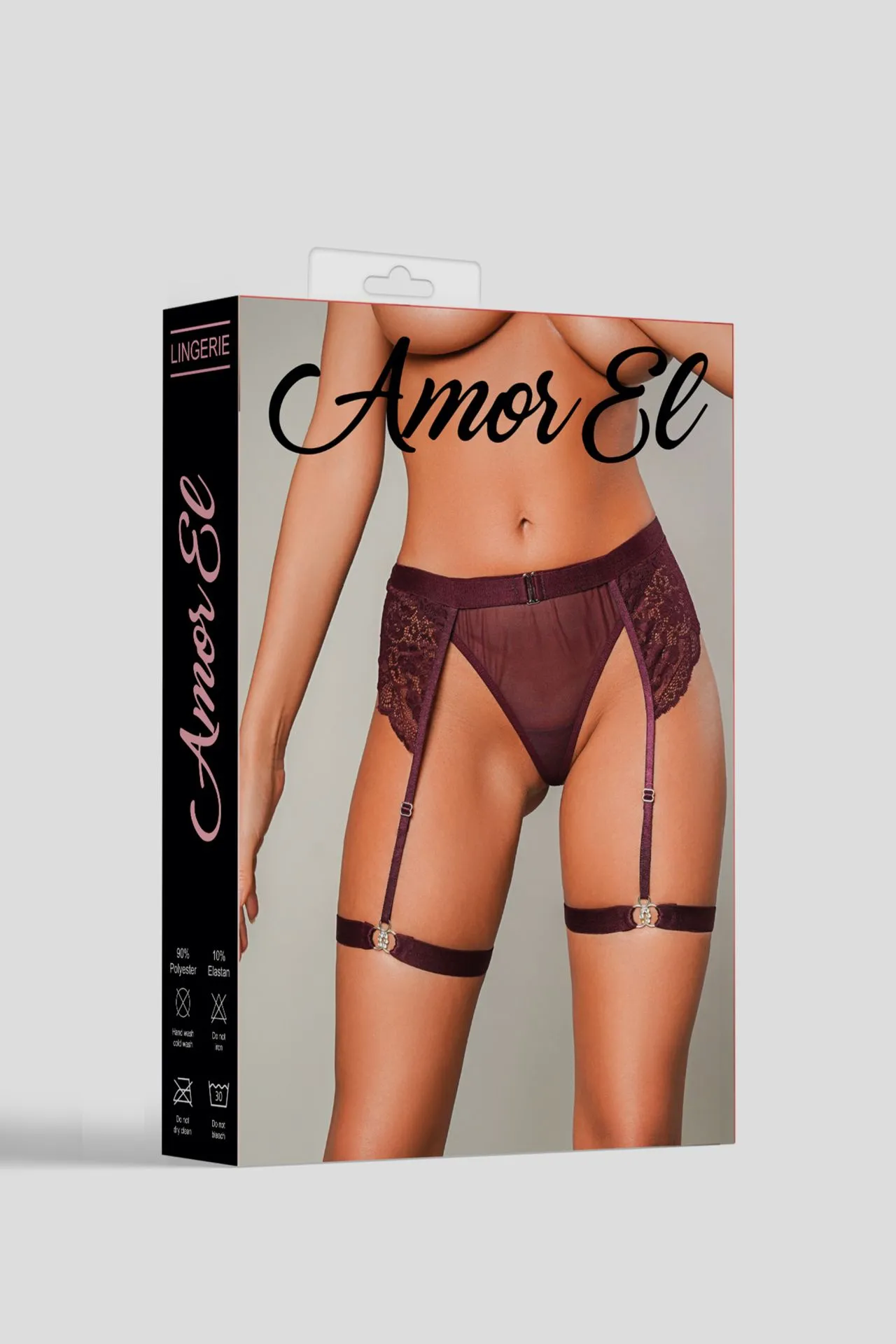 Эротическое женские трусики с поясом и гартерами s/m plum в Воронеже