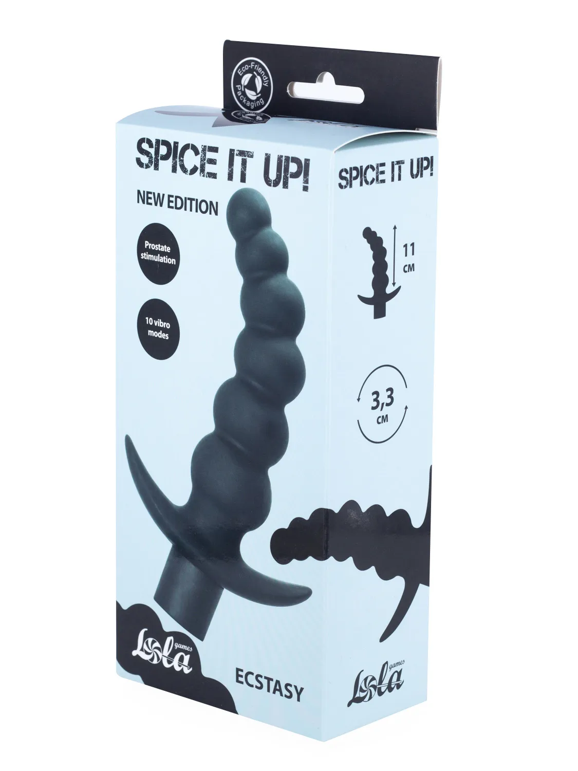 анальная пробка с вибрацией spice it up ecstasy black 8009-01lola в Воронеже