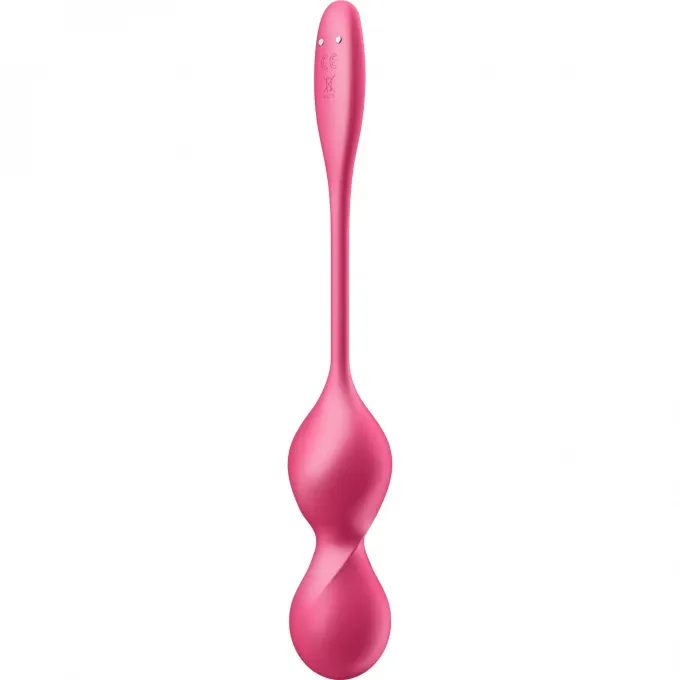 вагинальные шарики с вибрацией satisfyer love birds 2 connect app, с пультом ду, красный, 22,2 см в Воронеже