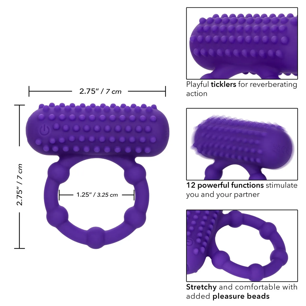 эрекционное виброкольцо silicone rechargeable 5 bead maximus ring в Воронеже