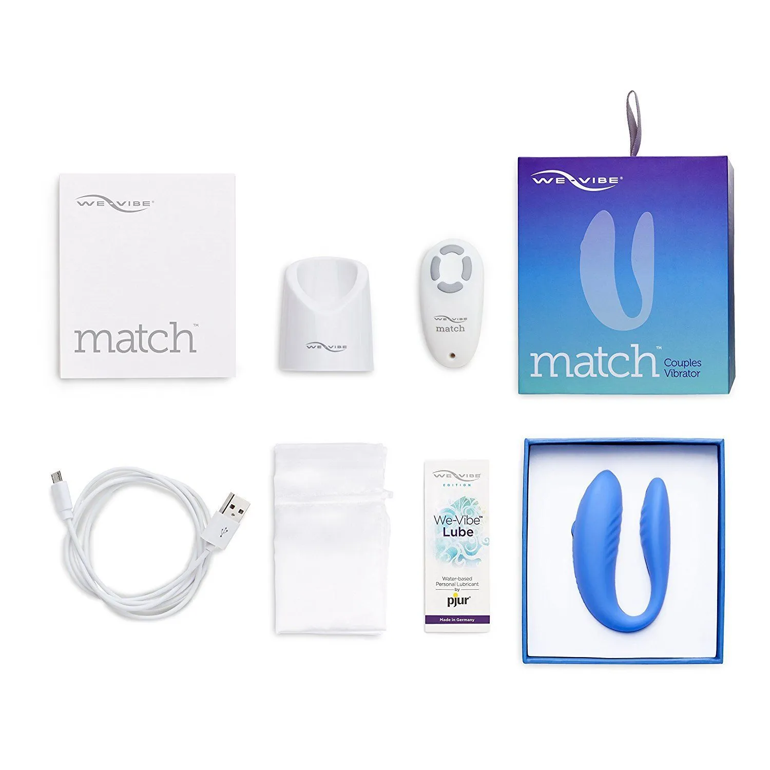 вибратор we-vibe match periwinkle, голубой в Воронеже