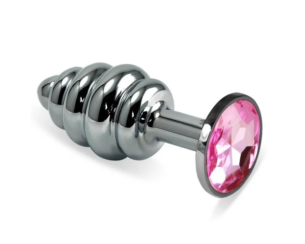 анальная пробка lovetoy rosebud spiral, с розовым камнем в Воронеже