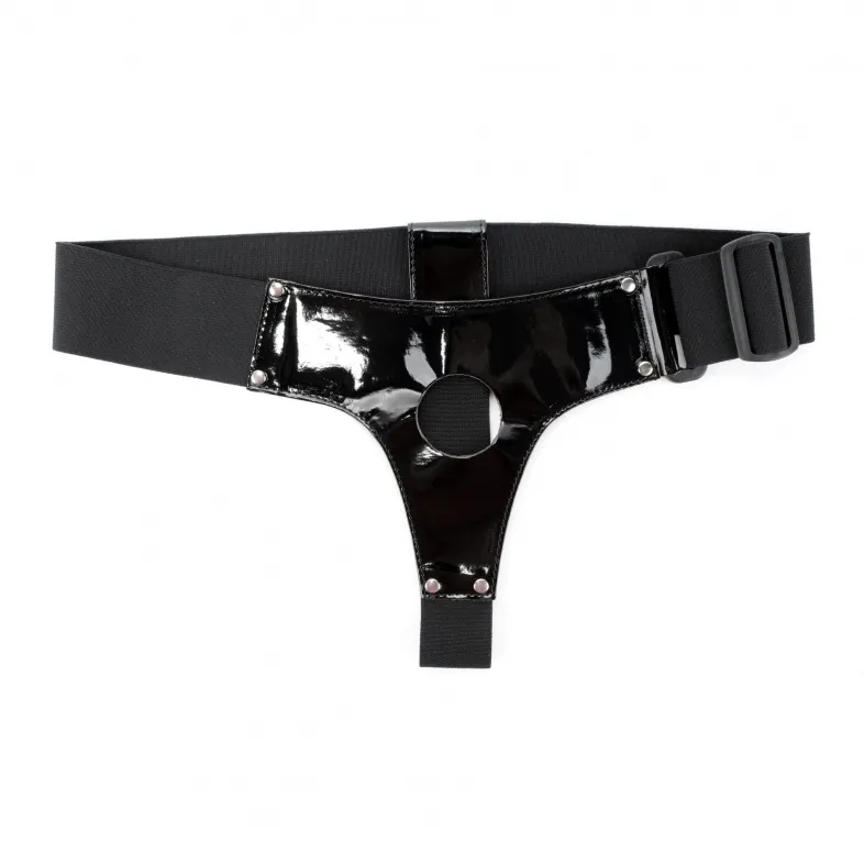 трусики черные лаковые для страпона 52002ars в Воронеже