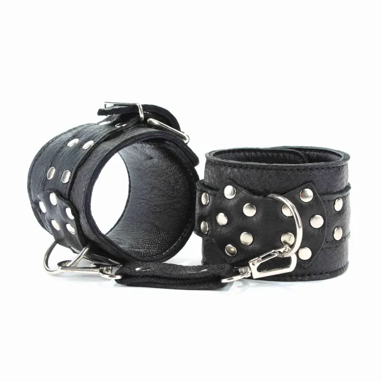 наручники  из кожи с пряжкой 6 см 51007ars в Воронеже