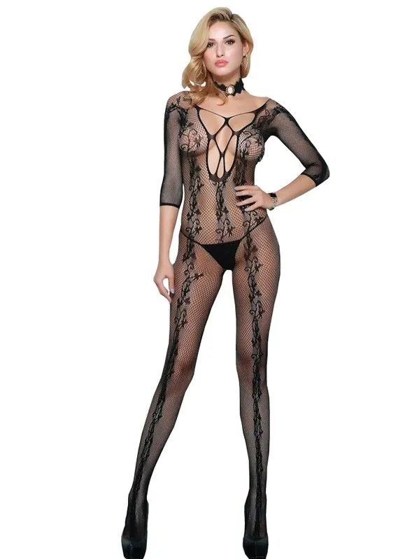 Эротическое комбинезон-сетка, черная в Воронеже