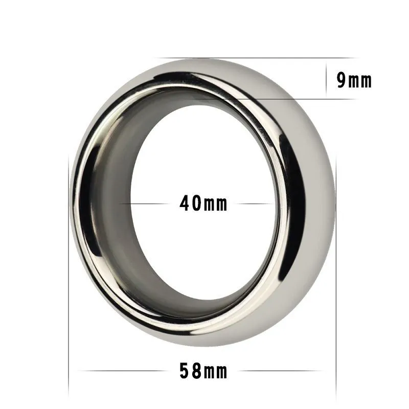 кольцо lovetoy metal silver cockring 4 см, металлическое в Воронеже