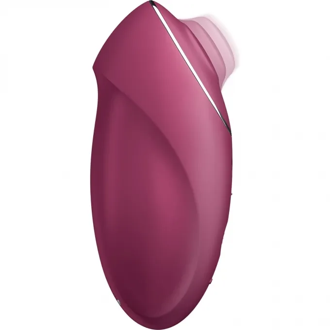 вибромассажер satisfyer tap & climax 1, силикон, бордовый, 11 см в Воронеже