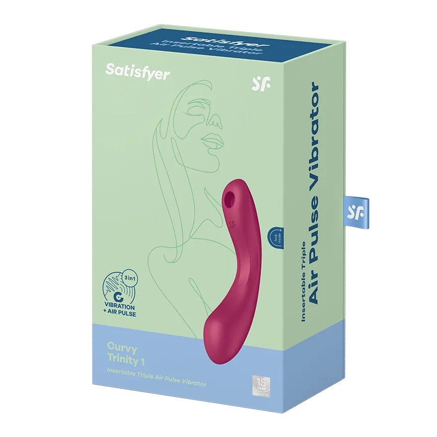 вакуумный массажер satisfyer curvy trinity 1 red 036496sa в Воронеже
