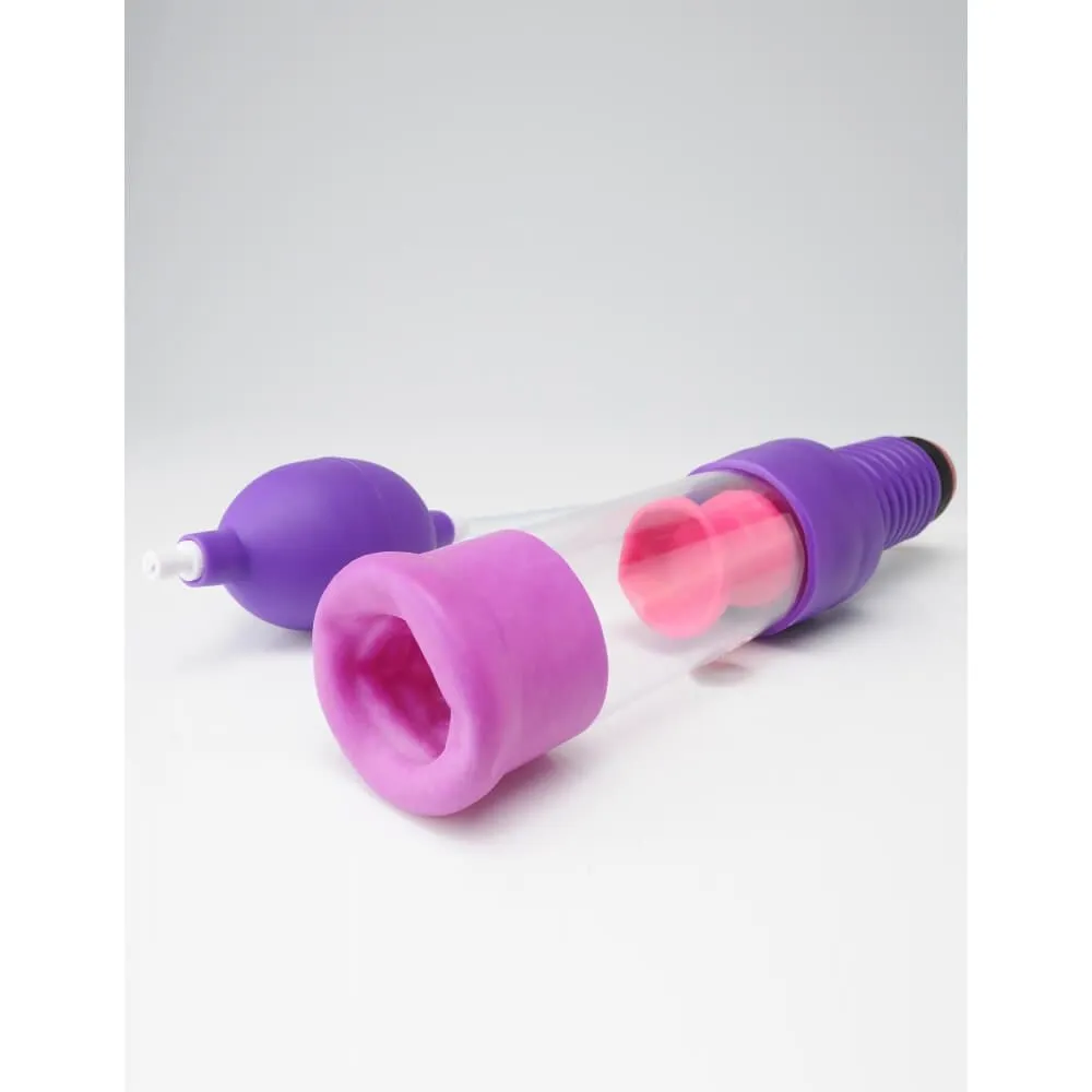 вакуумная помпа pipedream head job vibrating power pump, фиолетовая в Воронеже