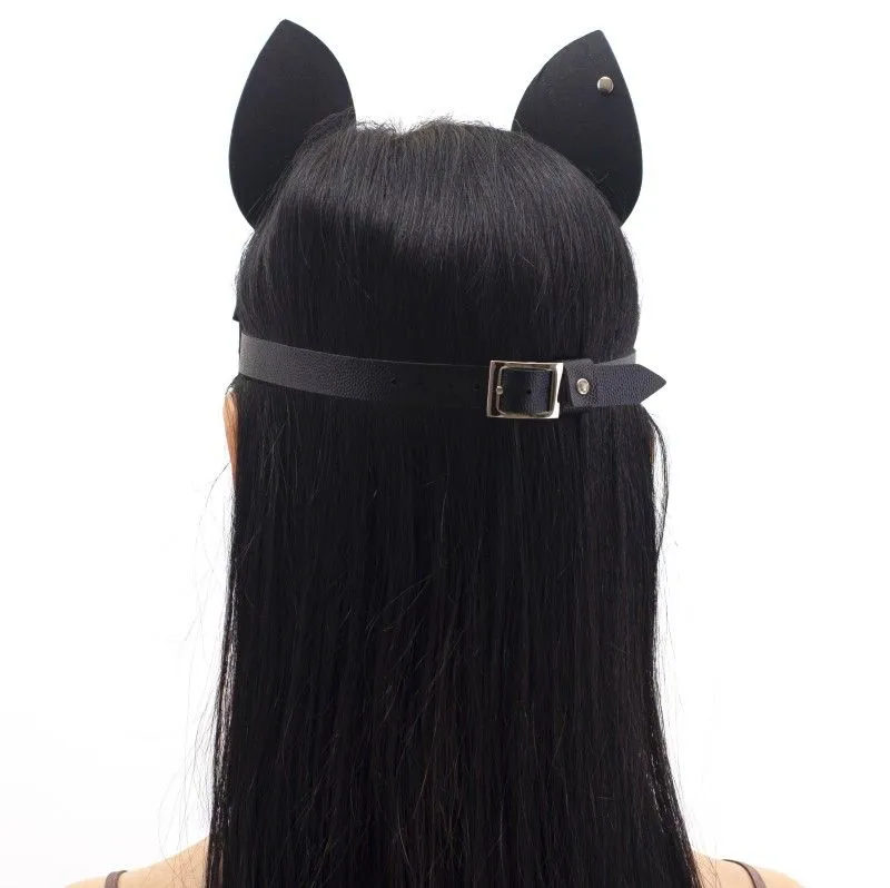 маска кошки со стразами pinkrabbit , чёрная в Воронеже