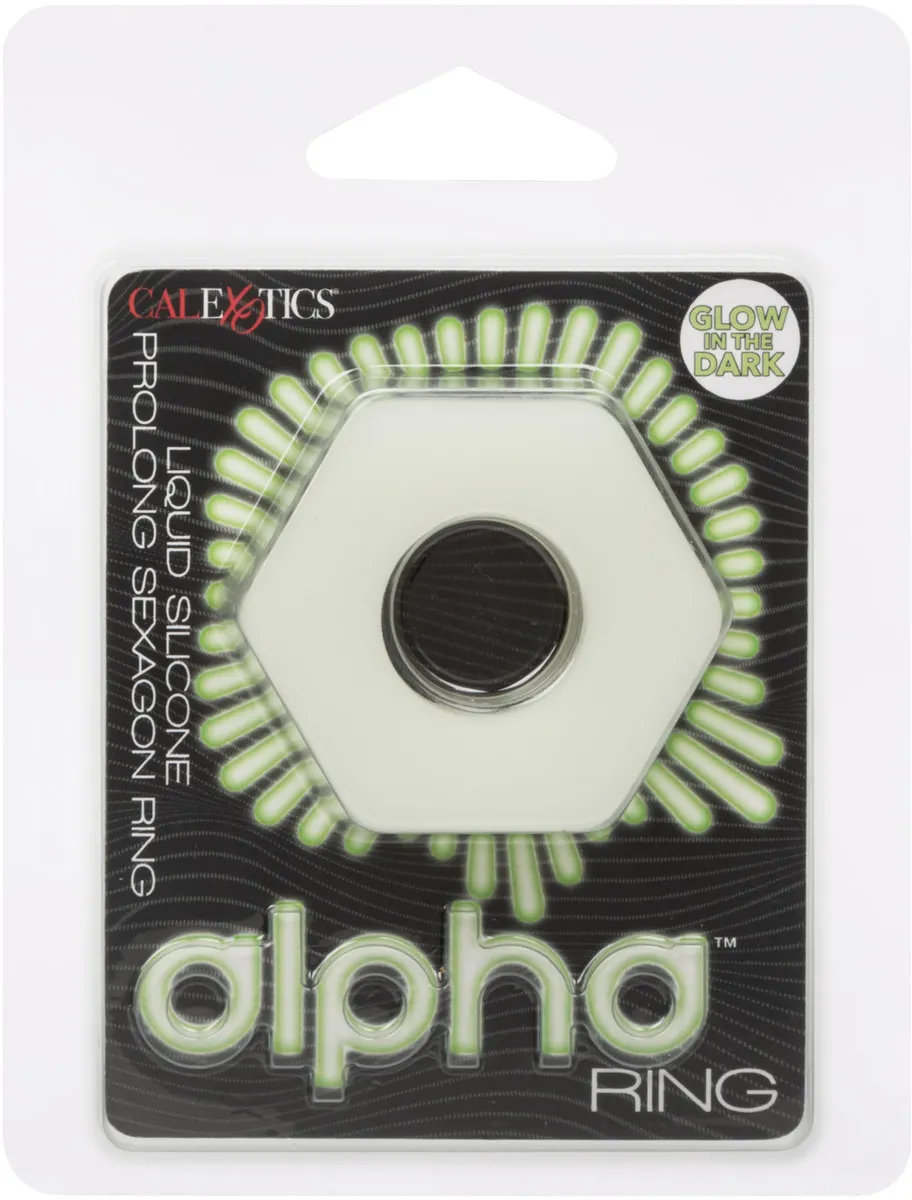эрекционное кольцо из жидкого силикона alpha sexagon liquid silicone glow-in-the-dark в Воронеже