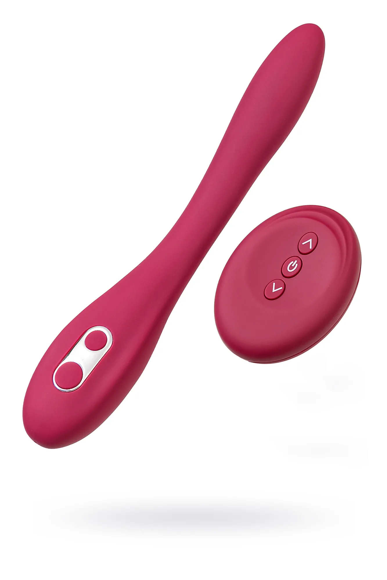 многофункциональный вибратор l'eroina caberna, силикон, бордовый, 20 см в Воронеже