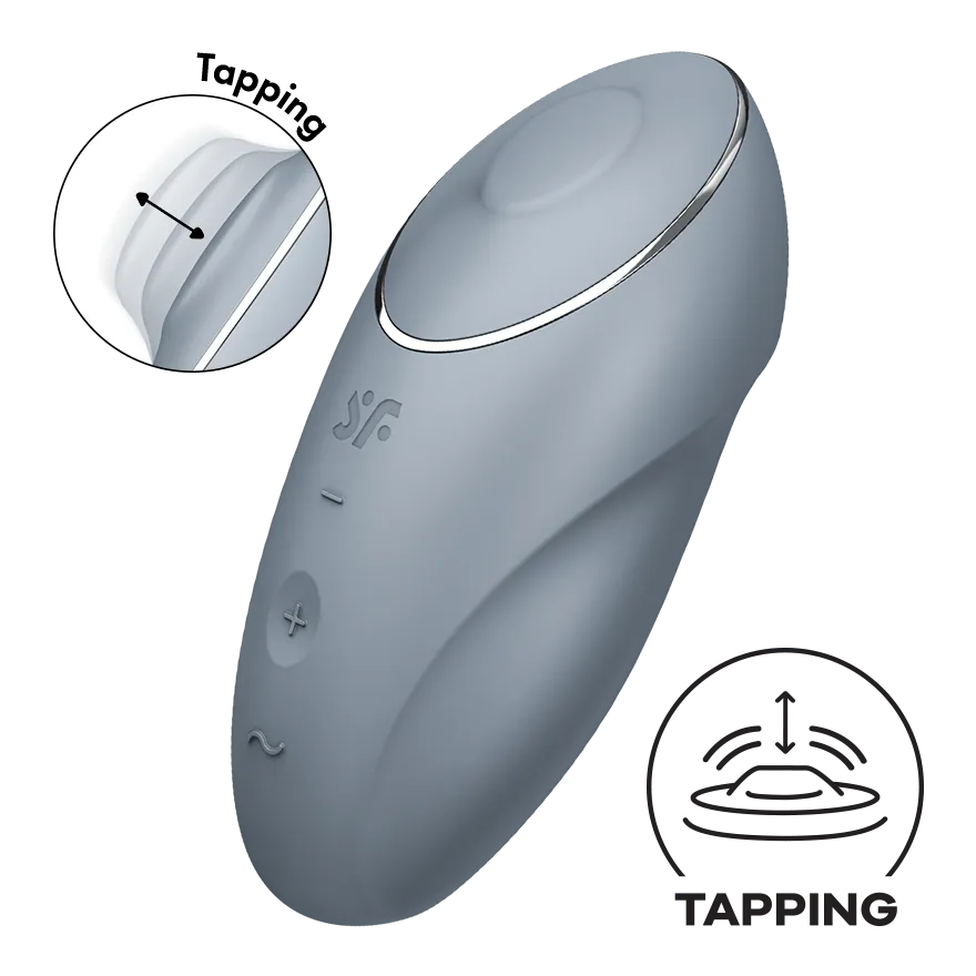 пульсирующий массажер satisfyer tap&climax 1 gray-blue 046020sa в Воронеже