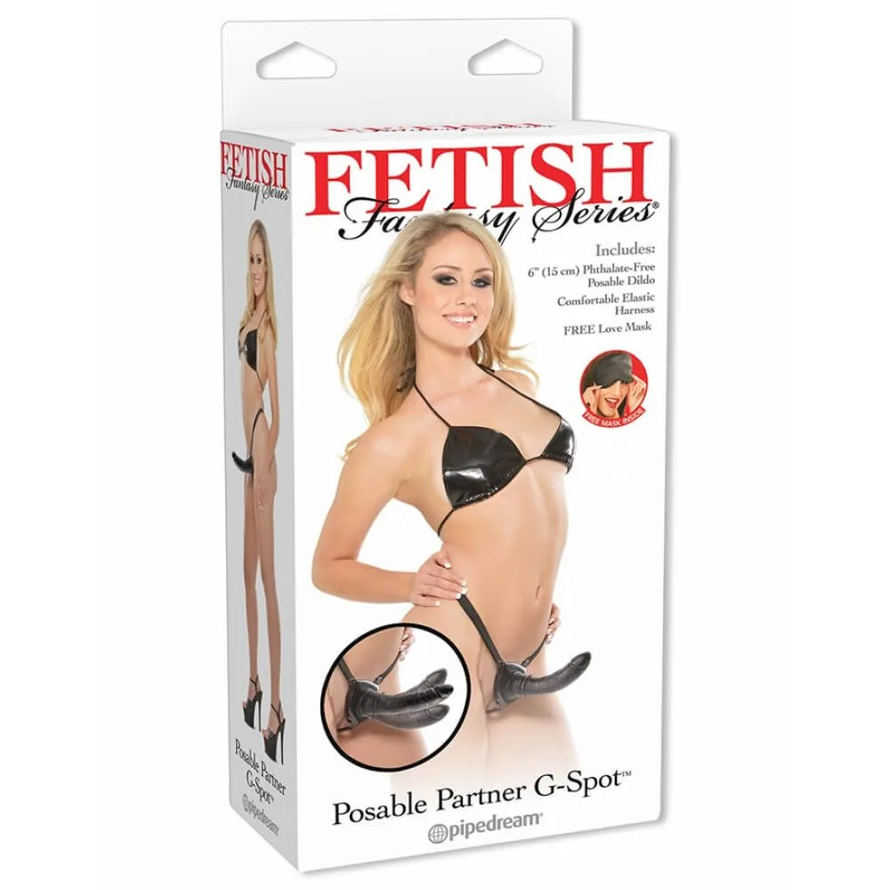 страпон pipedream posable partner g-spot, черный в Воронеже