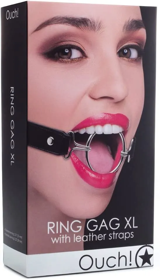кляп-кольцо ring gag xl, черный в Воронеже