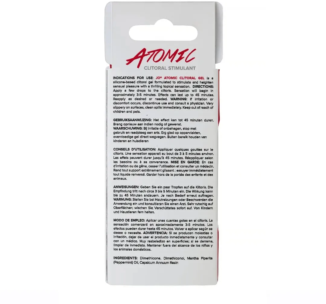 возбуждающий гель для клитора мощного действия / jo atomic - 10 мл в Воронеже