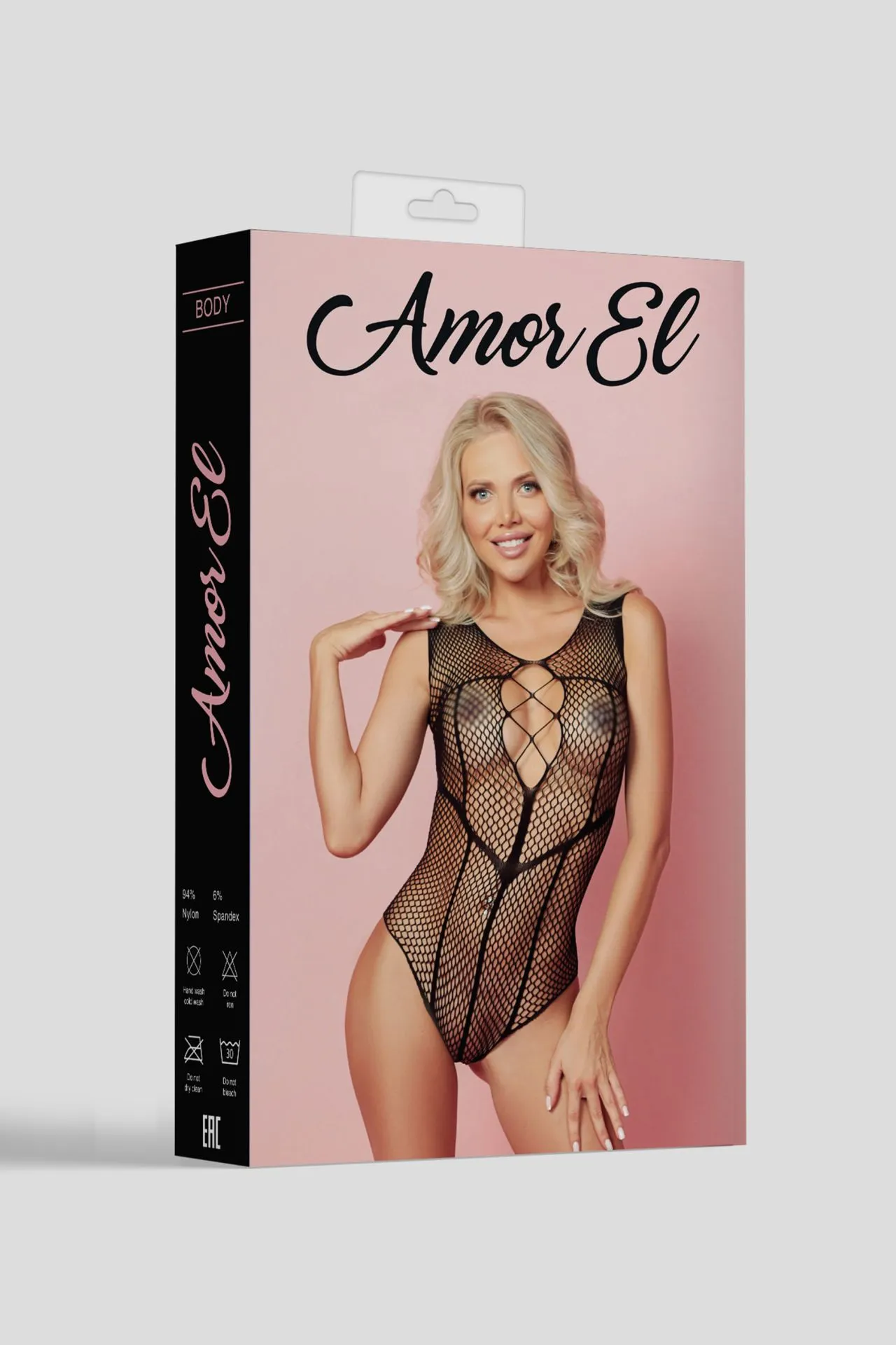 Эротическое боди amor el с вырезом в виде шнуровки (s/l) в Воронеже