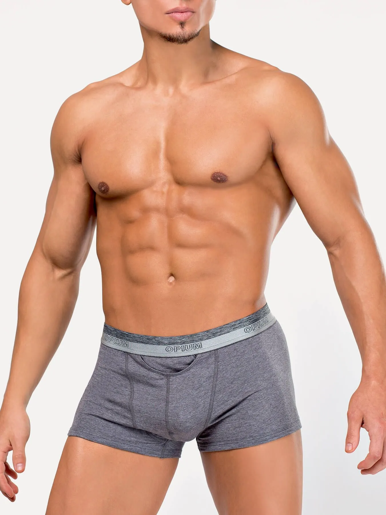 Эротическое трусы мужские боксеры opium r107 серые в Воронеже