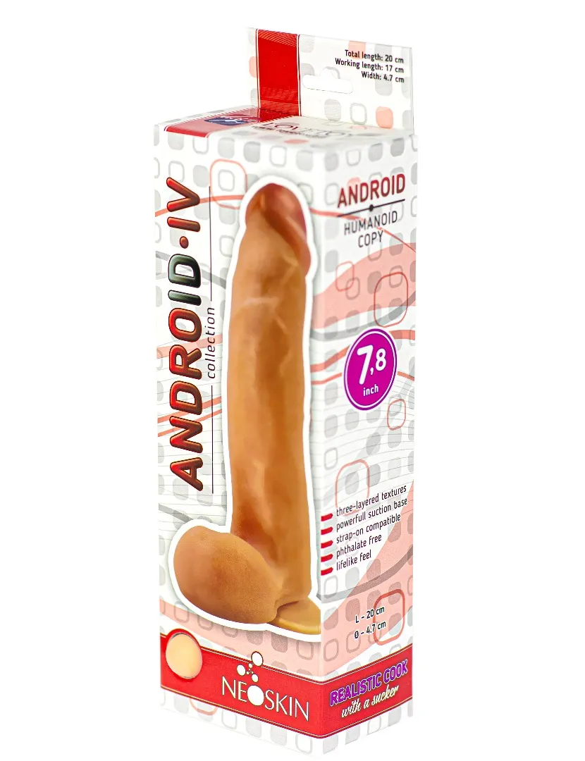 фаллоимитатор на присоске android collection-iv 7.8" 552903ru в Воронеже