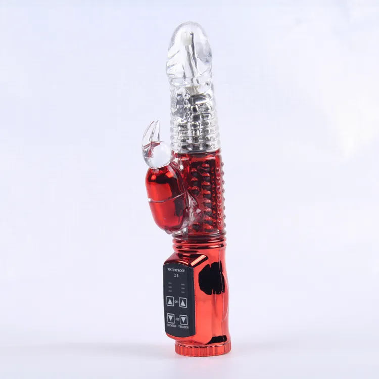 виброкомпьютер красный с 24 видами вибрации и ротации 47048-mm в Воронеже