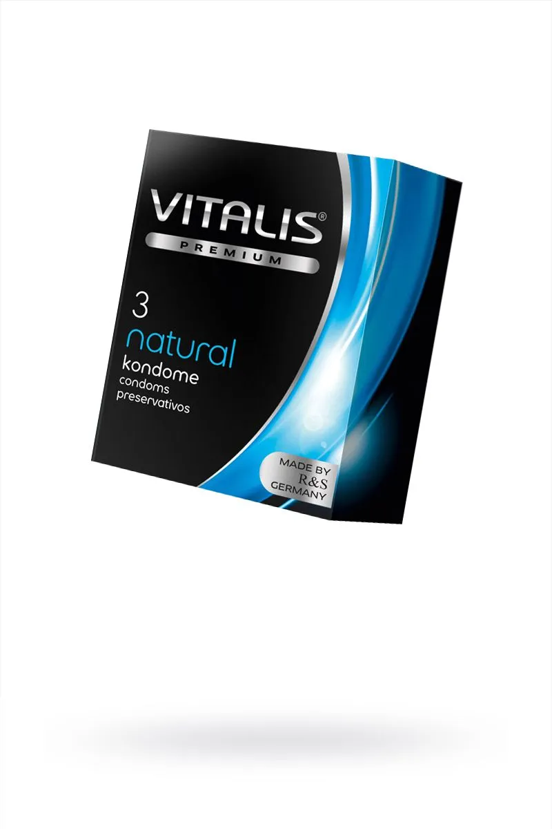 презервативы vitalis, premium, классические, 18 см, 5,3 см, 3 шт. в Воронеже