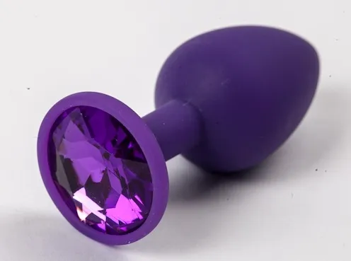 пробка силиконовая фиолетовая с фиолетовым стразом 7,1 х 2,8 см 47116-mm в Воронеже