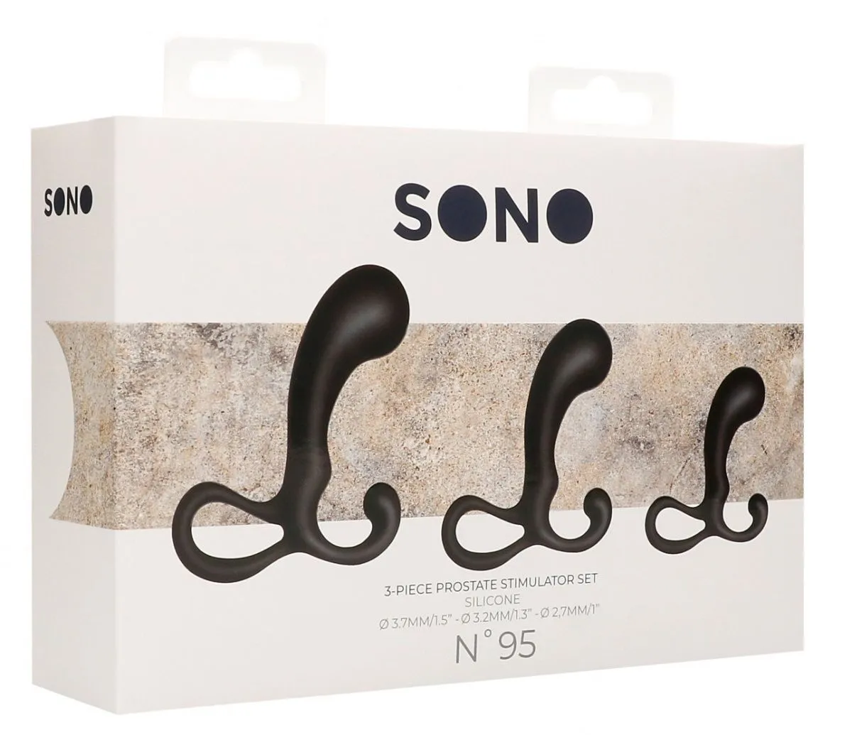 Набор из трёх предметов Prostate Stimulator Set, чёрный