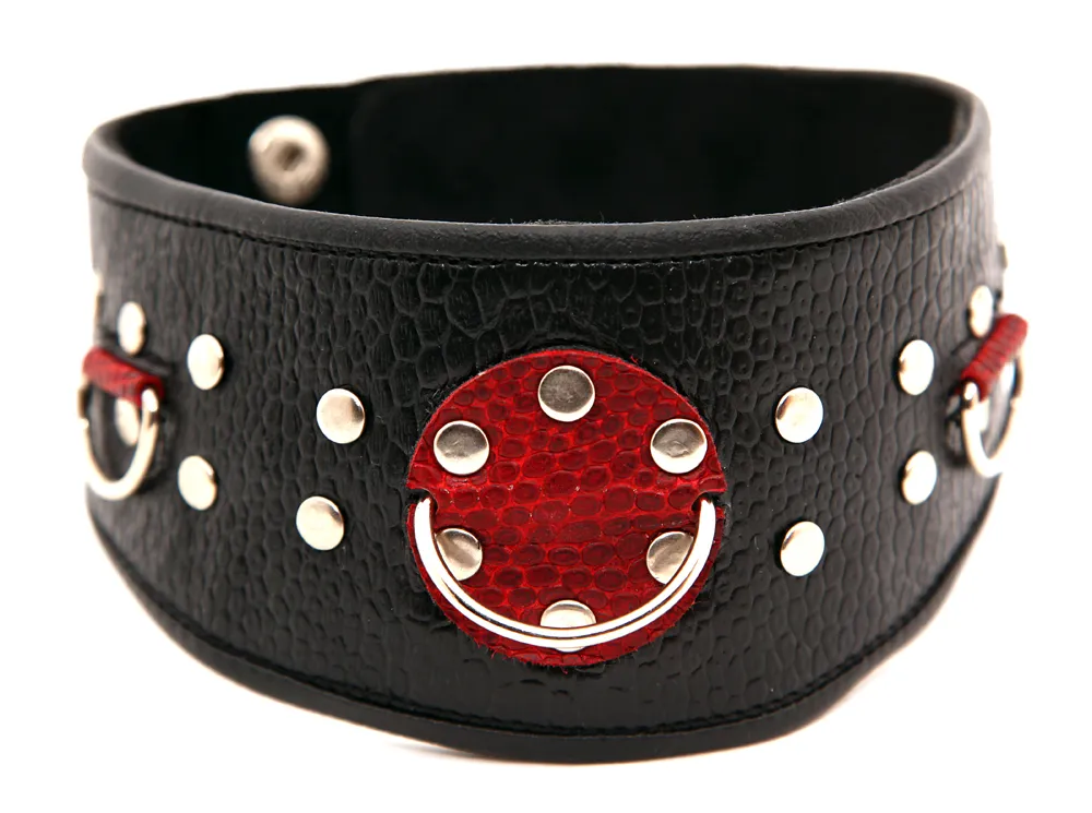 ошейник кожаный с клепками 55006ars в Воронеже