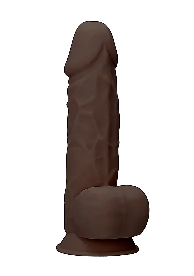 Фаллоимитатор Silicone Dildo With Balls - 21,6 см.