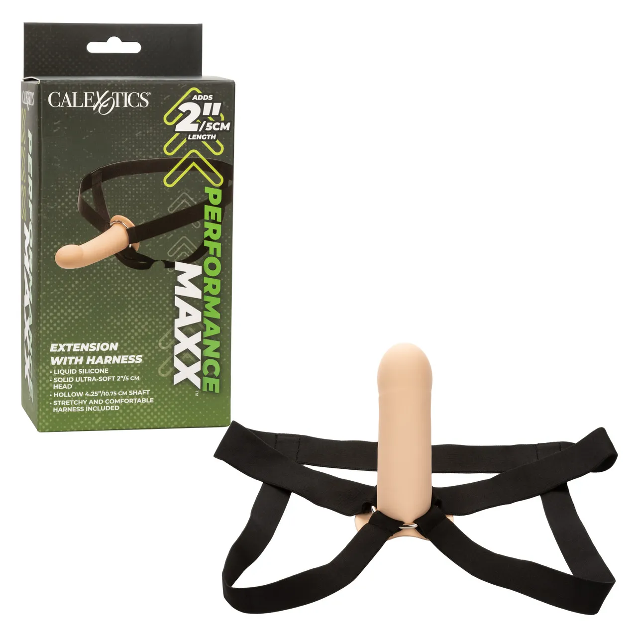 Фаллопротез из силикона Performance Maxx Extension with Harness (15,75 х 5 см.)