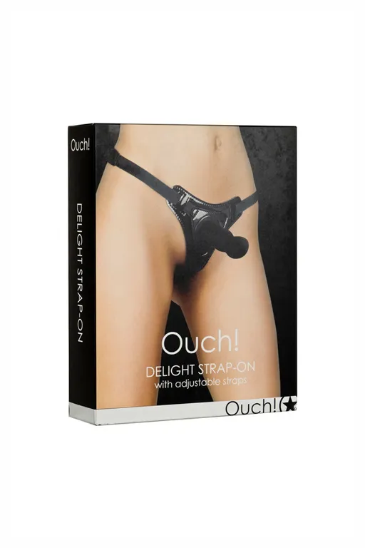 Страпон с кожаными трусиками Delight