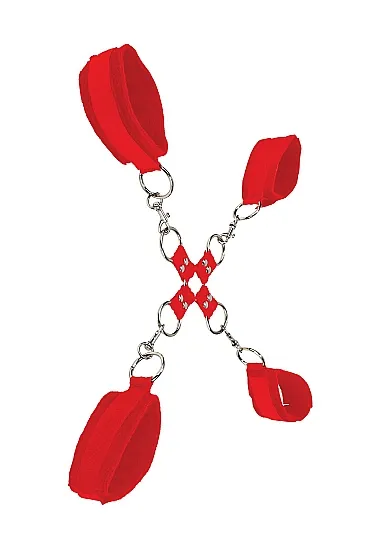 крестообразные наручники (оковы, фиксаторы) для рук и ног velcro hand and leg cuffs в Воронеже