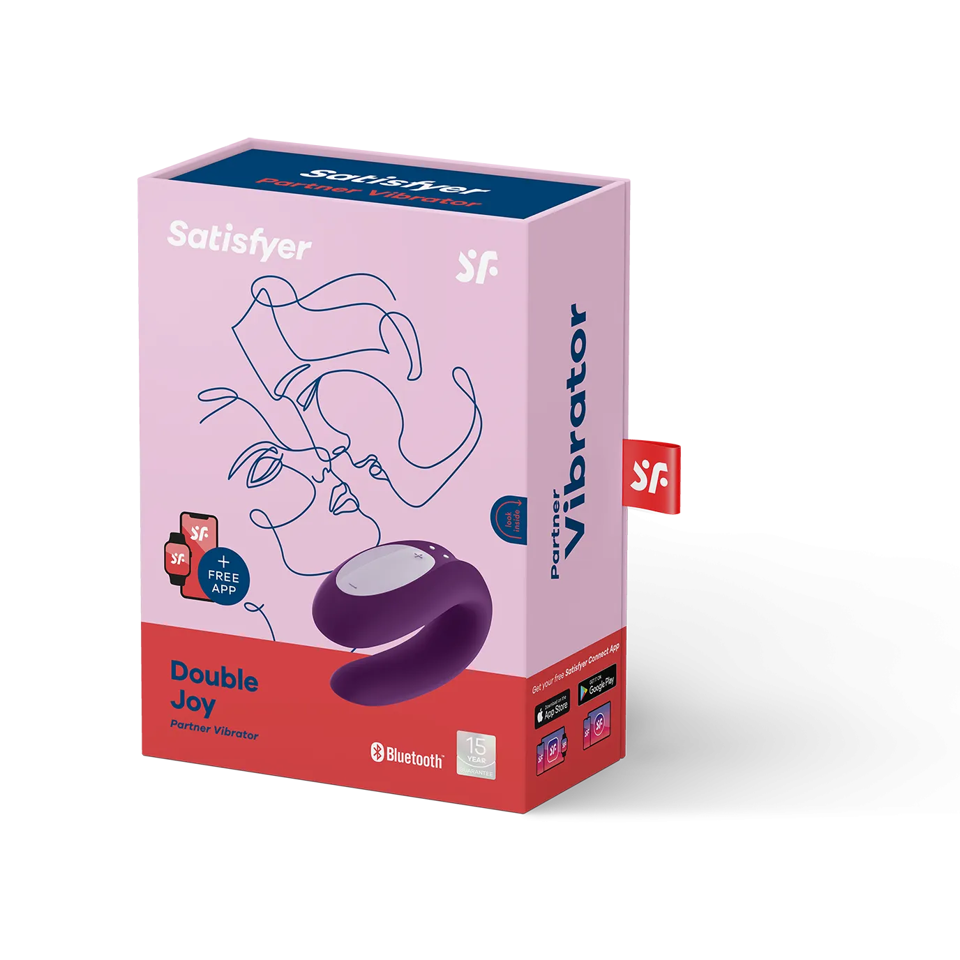 Вибромассажер для Пары Satisfyer Double Joy Violet 002408SA