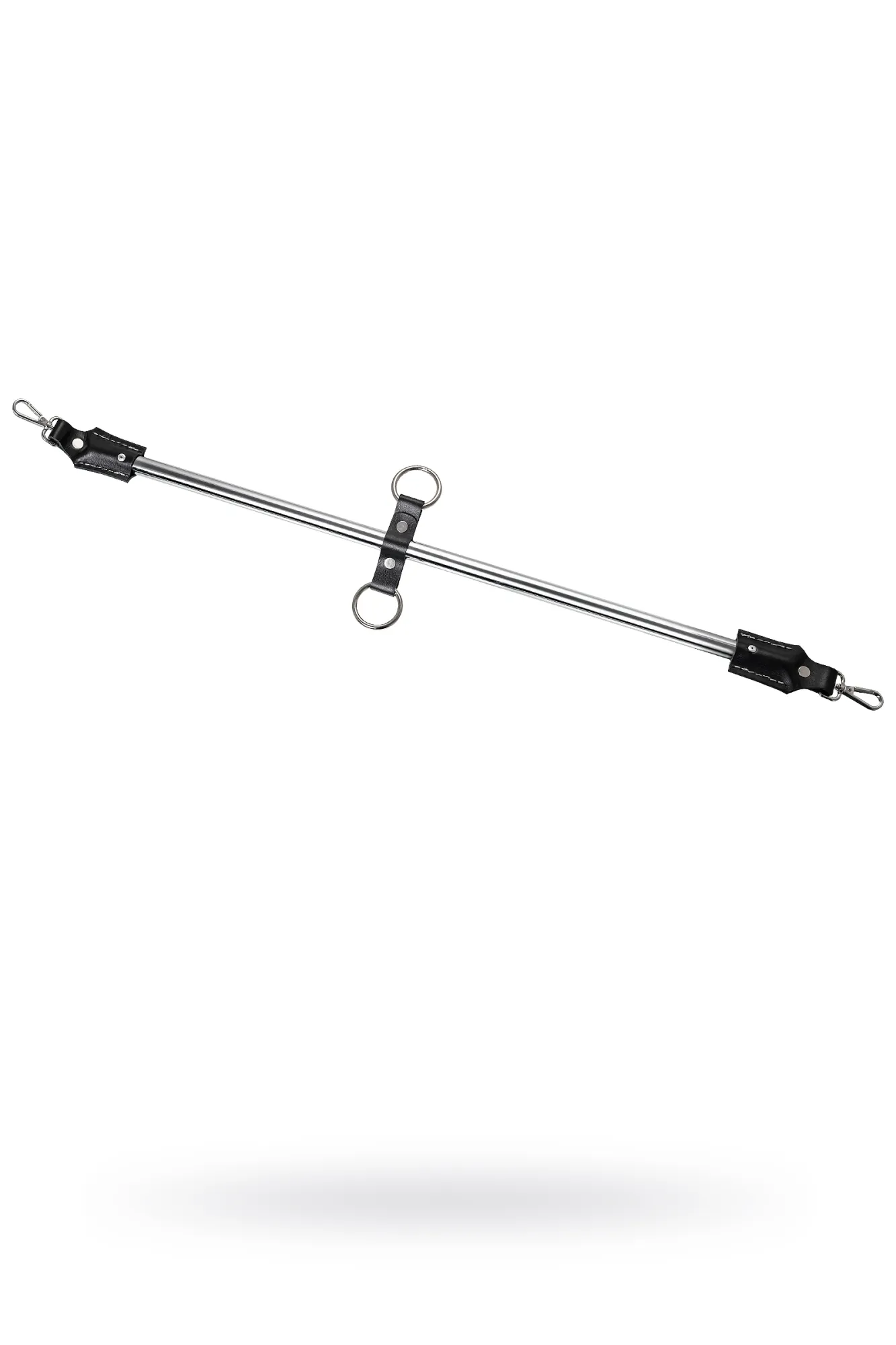 распорка большая для фиксации pecado bdsm, металлическая с карабинами, наконечники-натуральная кожа в Воронеже