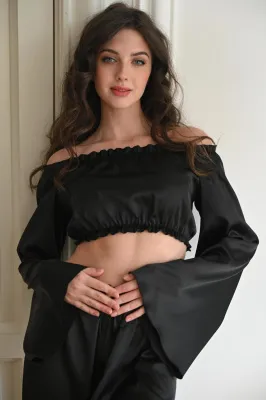 Пижама шелковая