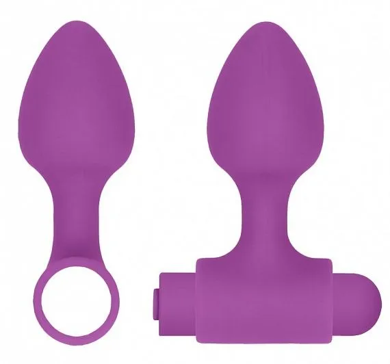 набор анальных стимуляторов shots media usb-rechargeable anal set, фиолетовый в Воронеже
