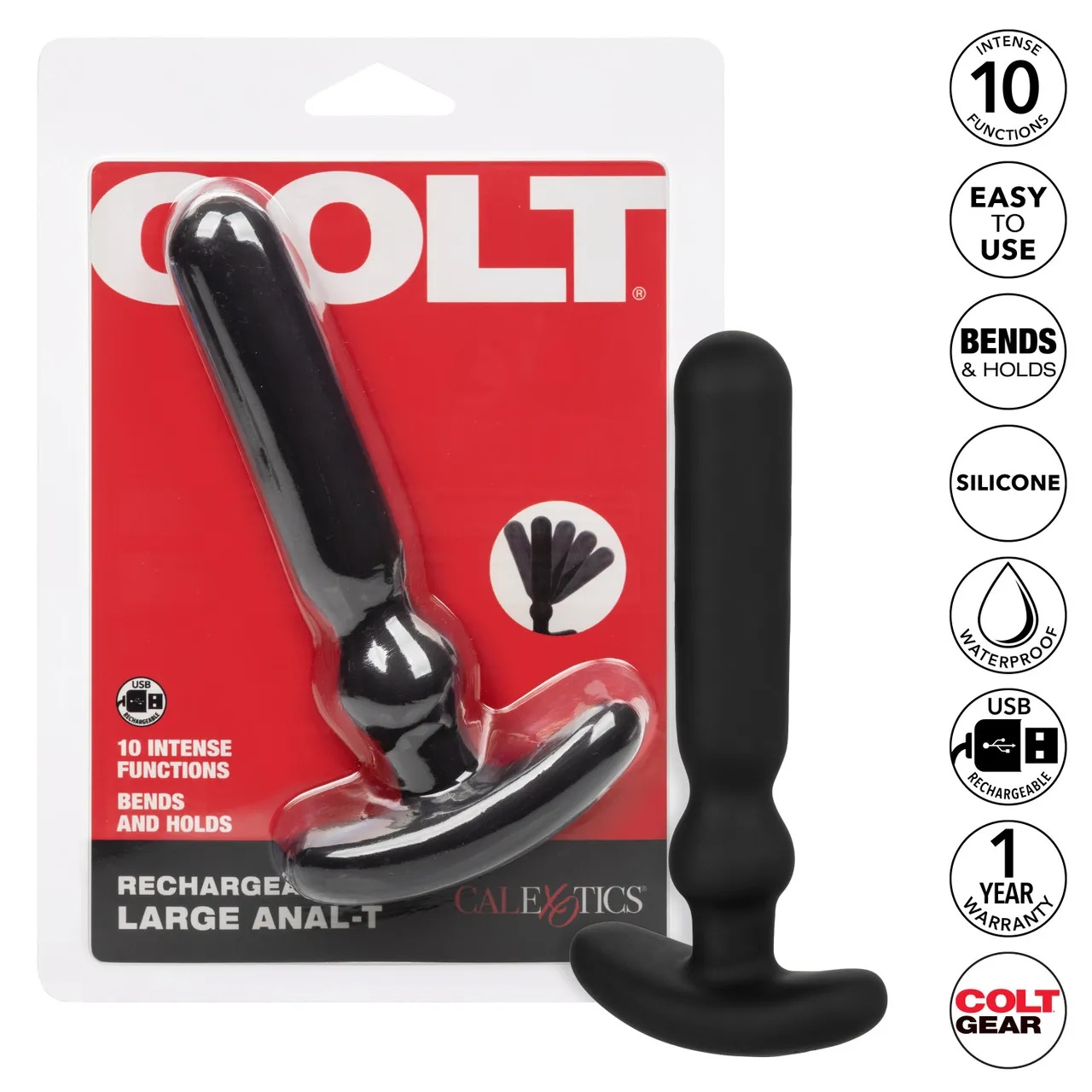 перезаряжаемый анальный вибростимулятор colt rechargeable large anal-t в Воронеже