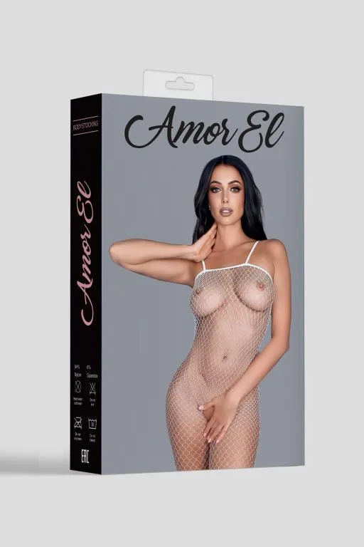 Эротическое кетсьюит (боди-комбинезон) noche blanca s/l белый в Воронеже