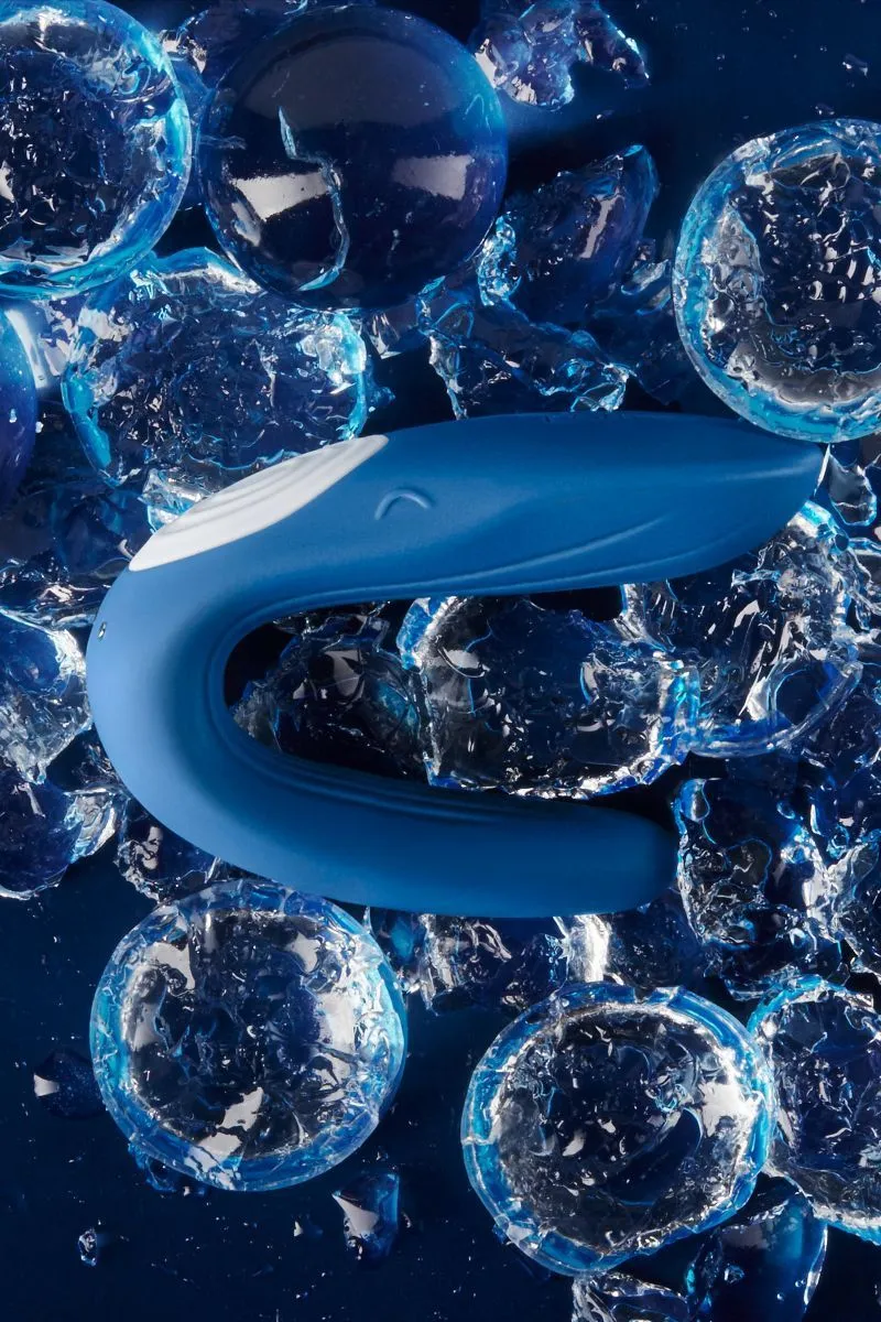 вибратор для пар satisfyer partner whale, синий в Воронеже