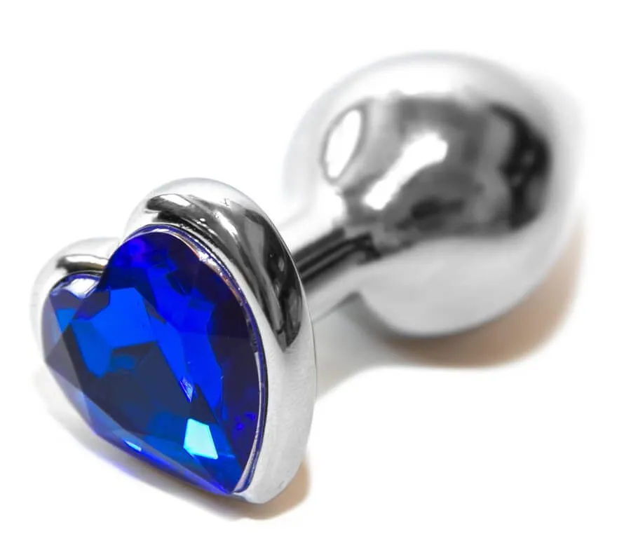 анальная пробка lovetoy rosebud heart, с синим камнем в Воронеже