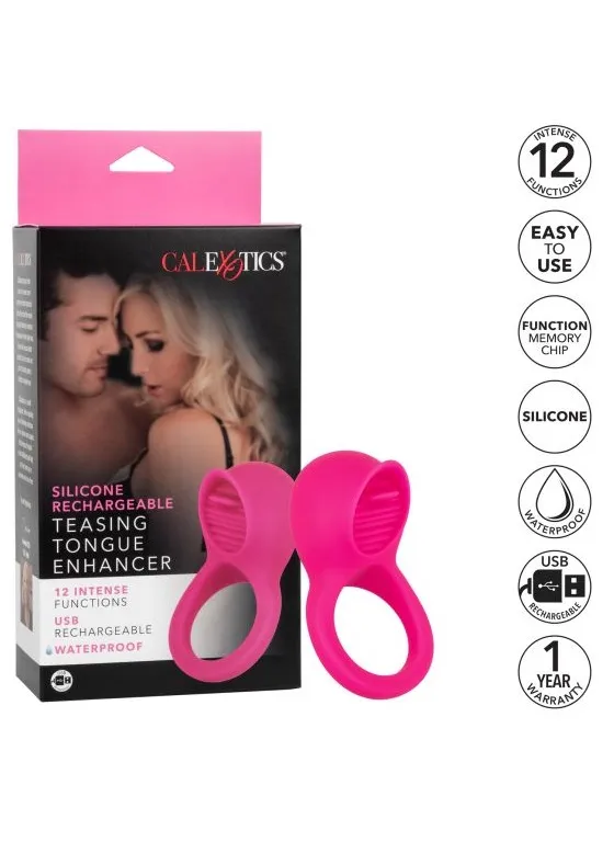перезарежаемое эрекционное кольцо с имитацией оральных silicone rechargeable teasing tongue enhancer в Воронеже
