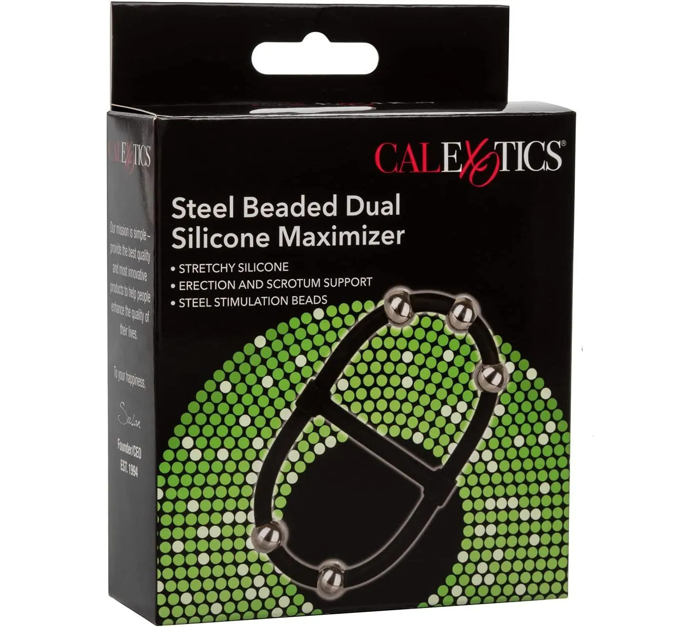 эрекционное кольцо с стальными бусинами steel beaded dual silicone maximizer в Воронеже