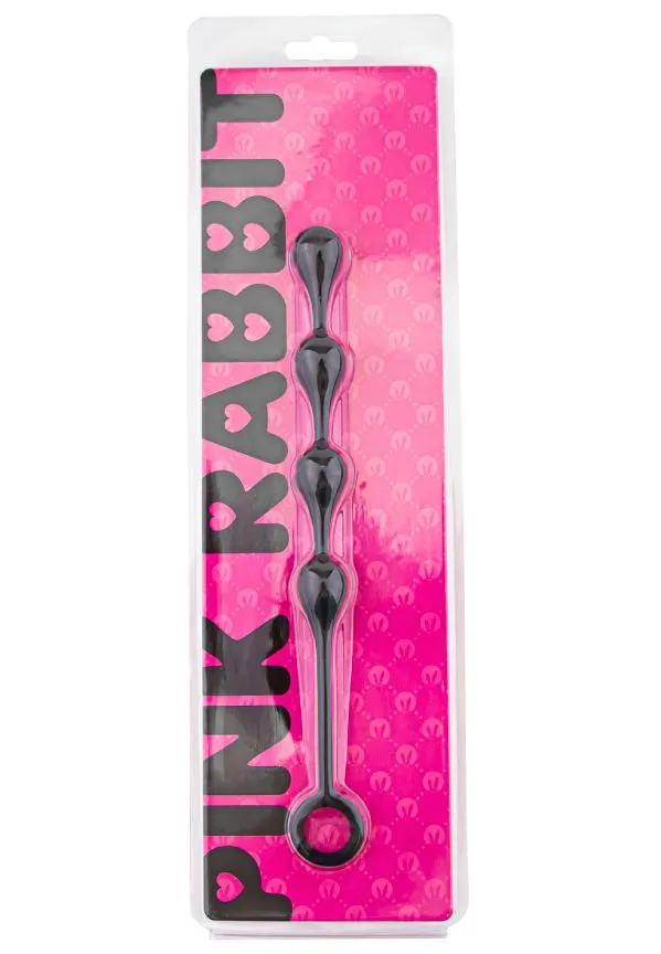 анальные шарики-капельки pinkrabbit toyz, чёрные в Воронеже