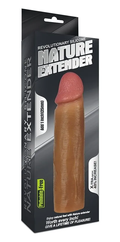 насадка на член lovetoy nature extender, коричневая в Воронеже