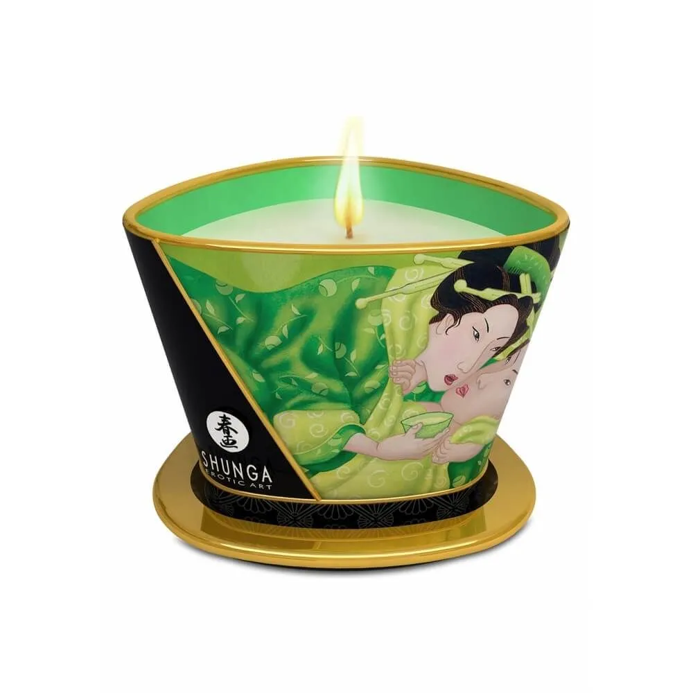 массажная свеча зеленый чай shunga exotic green tea, 170 мл в Воронеже