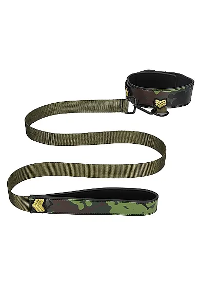 ошейник с поводком collar with leash - army theme в Воронеже
